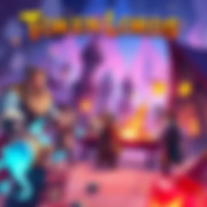 A vibrant scene from TokenLords RPG showcasing players engaged in crafting and trading within a burn-only economy, highlighting the game's unique mechanics and player interaction.