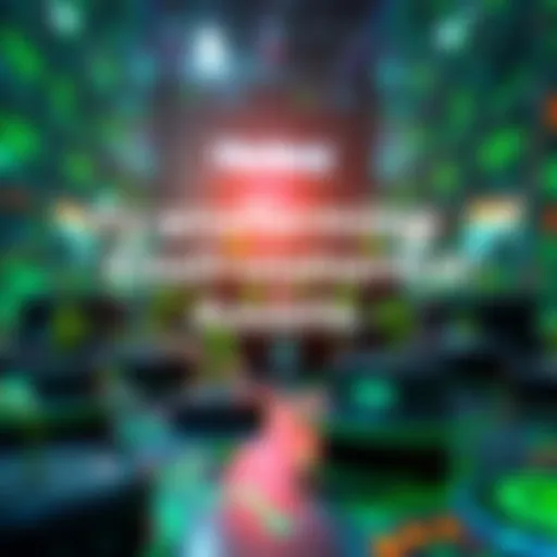 Transforming Environmental Assets A digital representation of carbon credits being traded in an AI marketplace with a backdrop of green technology and Hedera's logo