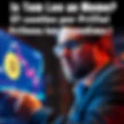 Tom Lee with Bitcoin chart Tom Lee analyzing a Bitcoin chart, looking thoughtful as he discusses his price predictions.