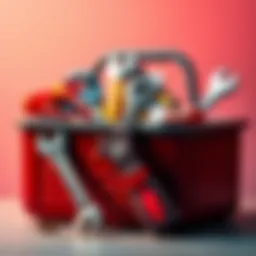 A toolbox filled with various tools like wrenches and screwdrivers, symbolizing practical problem-solving methods.