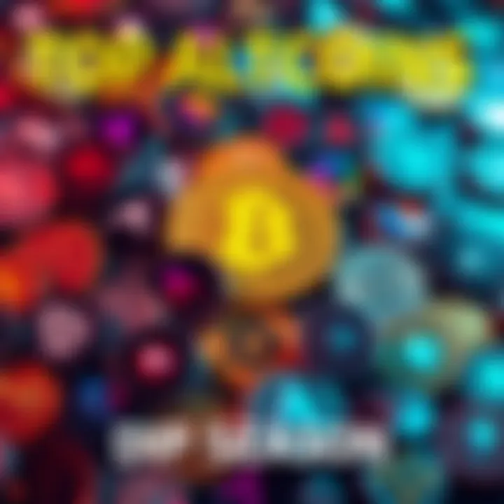 A collection of various altcoin logos representing promising investment options in cryptocurrency during a market dip.