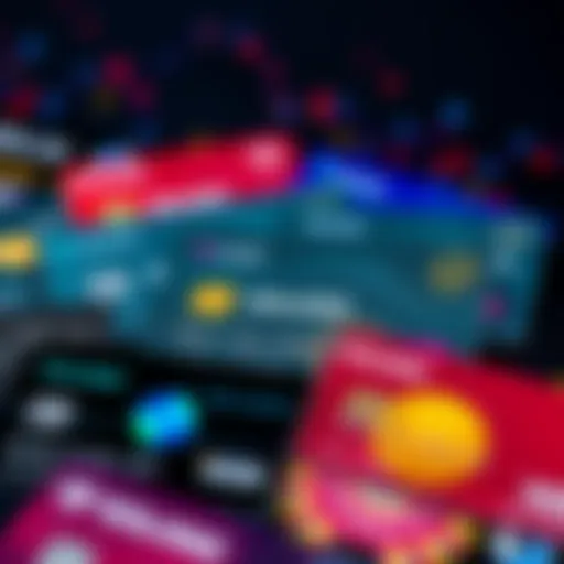 Top Crypto Credit Cards A collection of crypto credit cards with Solana branding and logos of various platforms, showcasing the trend in digital finance.