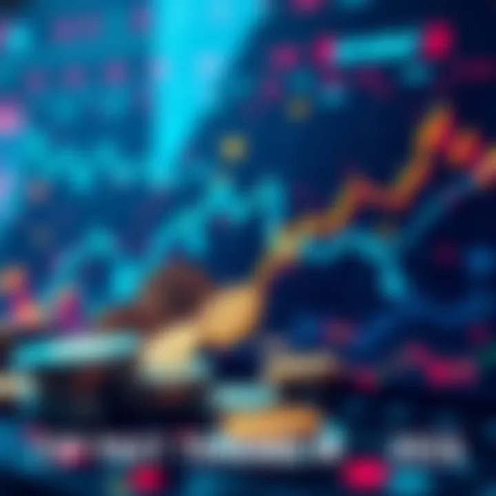 A chart showing various cryptocurrencies with upward trends, symbolizing potential swing trading opportunities in 2026.