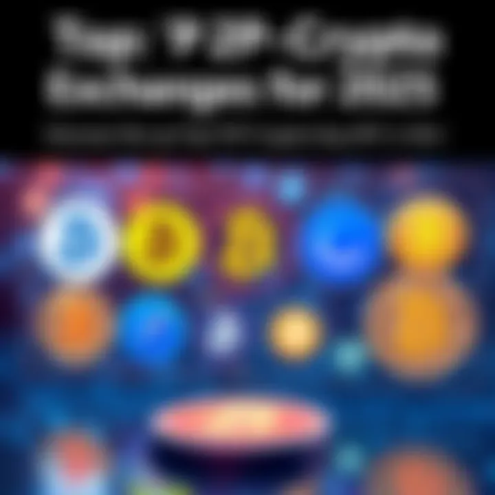 Top P2P Crypto Exchanges for BTC A graphic displaying various P2P crypto exchange logos with Bitcoin symbols