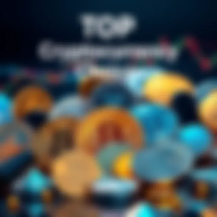 A visual representation of various cryptocurrency coins popular for long-term investment, reflecting market trends and discussions among people about potential returns by 2030.