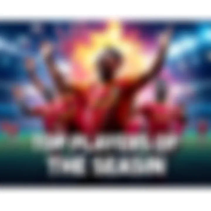 A collage of standout players including Moses Usor celebrating their achievements on the field