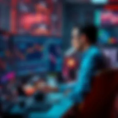 A trader analyzing charts on a computer while considering automation options
