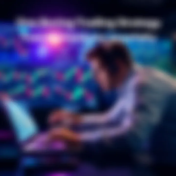 A trader analyzing a single cryptocurrency pair on a laptop with charts and graphs