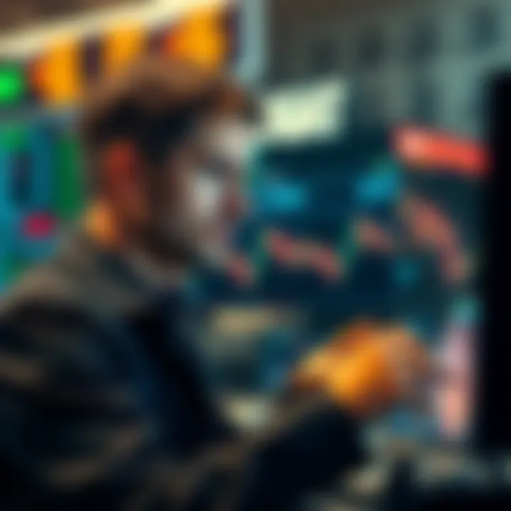 A trader looks thoughtful while analyzing charts, symbolizing a lesson learned from a costly mistake in trading strategy.