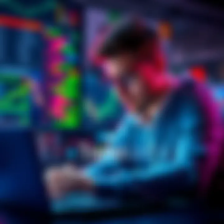 A trader looks concerned while reviewing memecoin transactions and tax implications on their laptop.