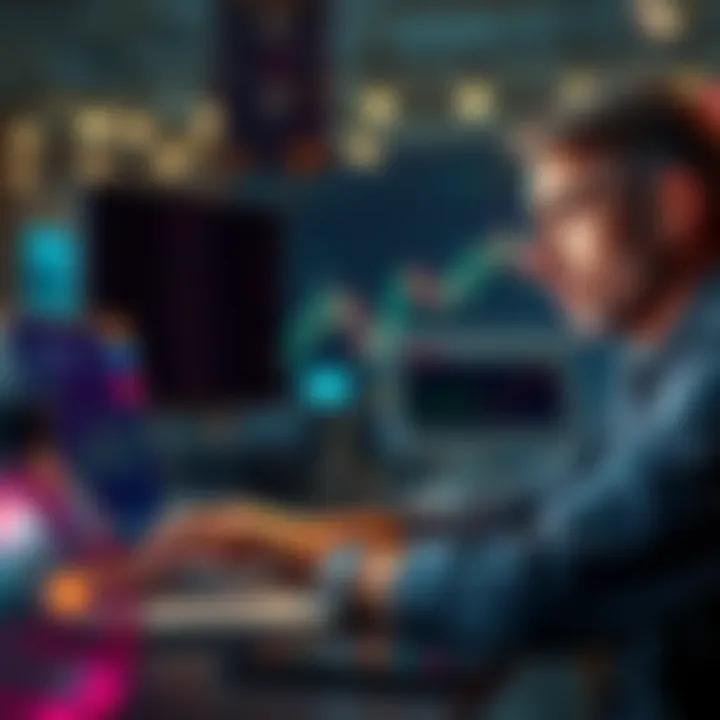 A trader looks worried while analyzing a trading chart on their laptop, emphasizing the risks of using the Max button on Binance.