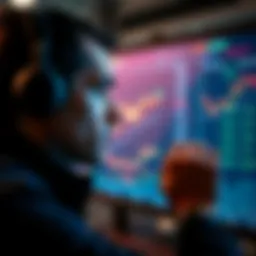 A trader looking at Bitcoin prices on a screen, reflecting on past trading choices, with a thoughtful expression.