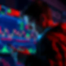 Trader Holding Altcoins A trader looks at digital graphs showing a decline, reflecting on altcoin investments like SOL, ETH, and AMP during a bear market.