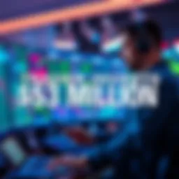 A trader reviewing financial charts and making a large investment just before a presidential address about Iran.