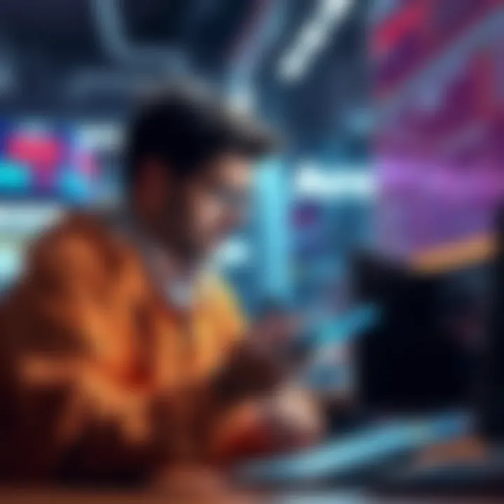 Trader looking stressed while checking Aster platform, concerned about unreported taxes