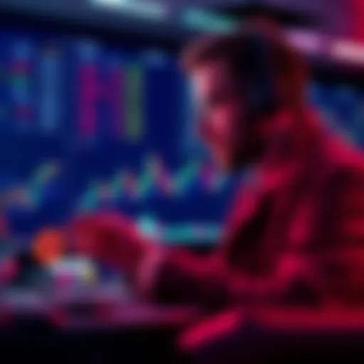 A trader focused on clear crypto charts with minimal distractions, highlighting an efficient trading setup.