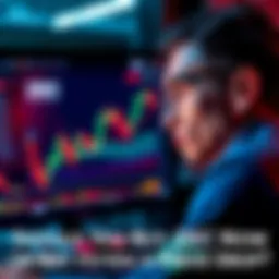A person looking at a financial chart on a computer screen, contemplating whether to buy ZEC cryptocurrency, with a thoughtful expression.