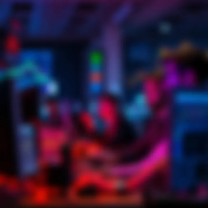 A group of traders at computers looking stressed as they adapt to manual trading after Otonomii beta ends, with charts displayed on their screens.