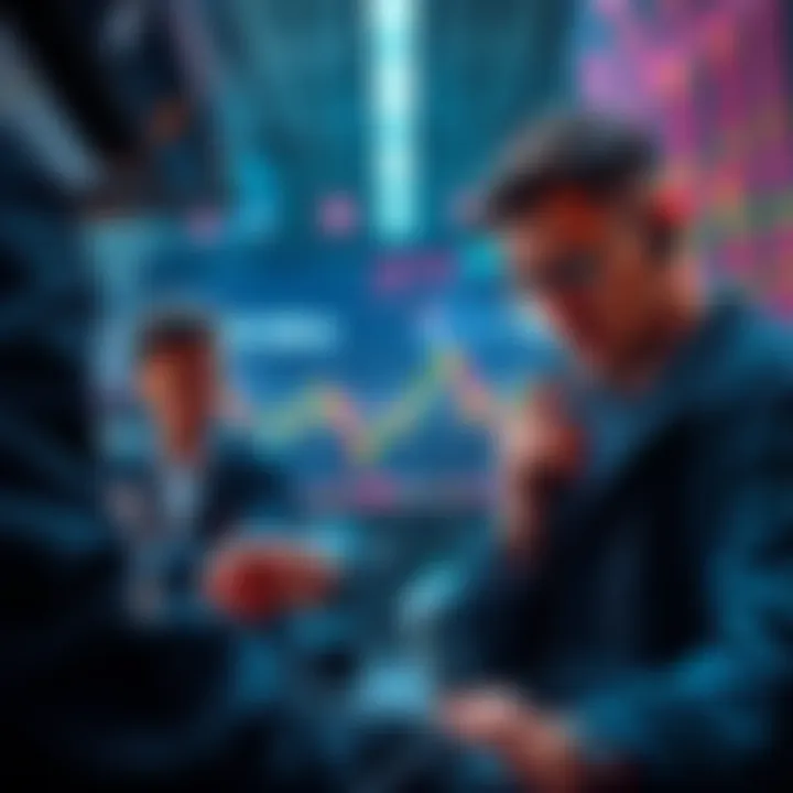 Traders looking at charts, frustrated as Ethereum price remains stagnant.