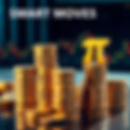 Traders stacking Pi coins, representing optimism in the market as Pi Day approaches.