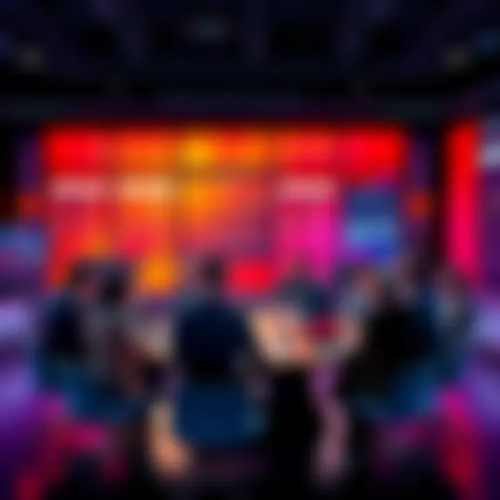 Group of people discussing trading strategies and market events at a round table.