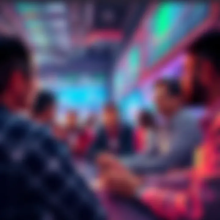 People engaging in a daily discussion about trading strategies, sharing ideas and tips, with a focus on using the Lightning Network for tipping.