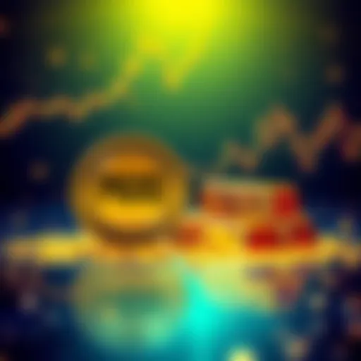 A digital representation of the PAXG token alongside gold bars, symbolizing gold trading on Solana platforms.
