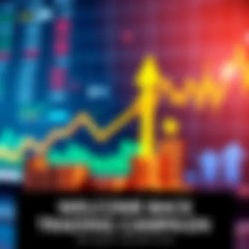 An eye-catching graphic featuring a stock market chart with upward trends and symbols of trading like arrows and coins, highlighting the Welcome Back Trading Campaign.