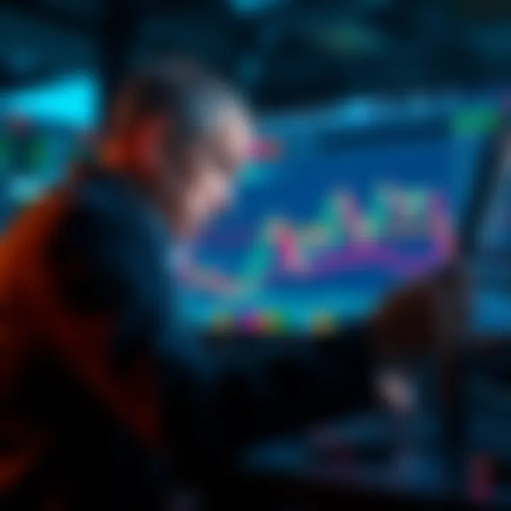 A trader analyzing a stock chart to differentiate between a short squeeze and a real breakout, with indicators showing volume and open interest trends.