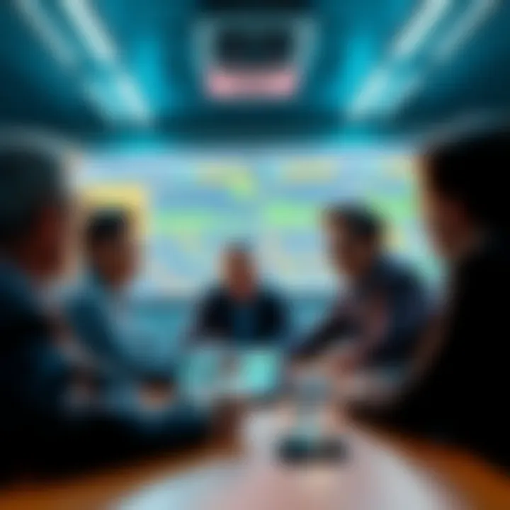 A group of people engaged in a lively discussion about trading strategies and market analysis in an online forum.
