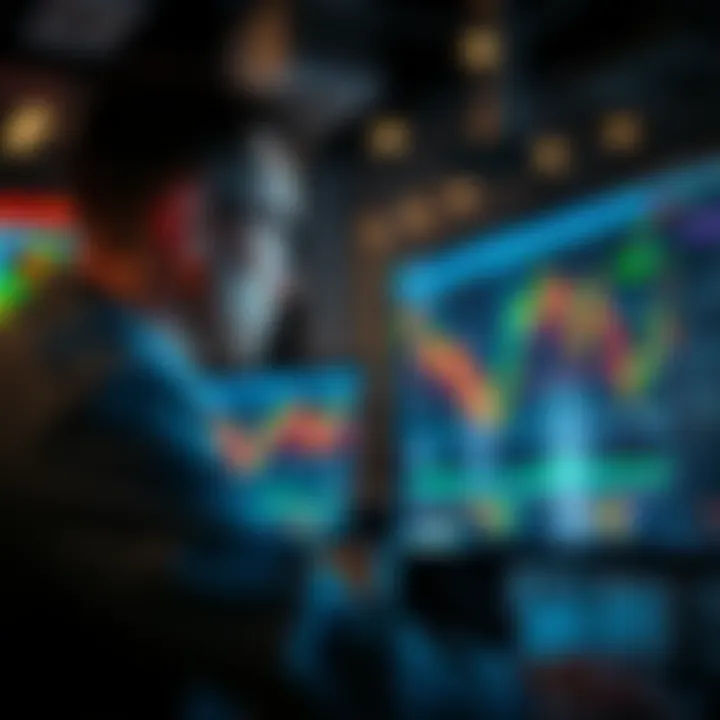 A trader focused on a computer screen displaying trading charts and execution tools, emphasizing the importance of a clean and efficient trading execution system.
