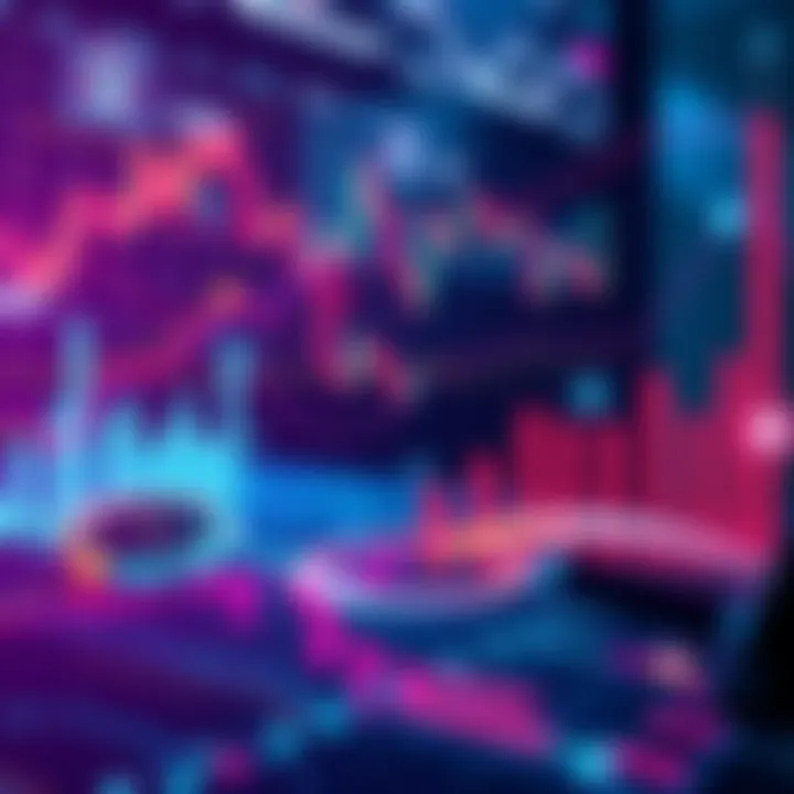 Strategic Insights on Trading A dynamic illustration depicting the analysis of trading strategies with charts and graphs