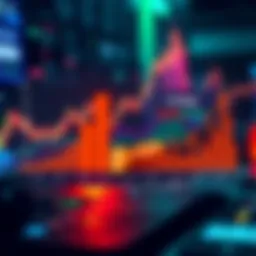 Trading Strategies Comparison A graphic showing a chart comparing active trading and passive investment returns in DeFi with visuals of ETH and Aave lending.