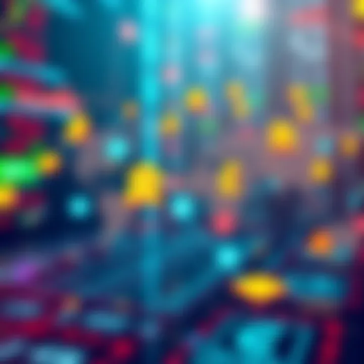 A graphic showing various stock symbols connected to digital tokens, symbolizing global market trading with tokenized stock pairs.