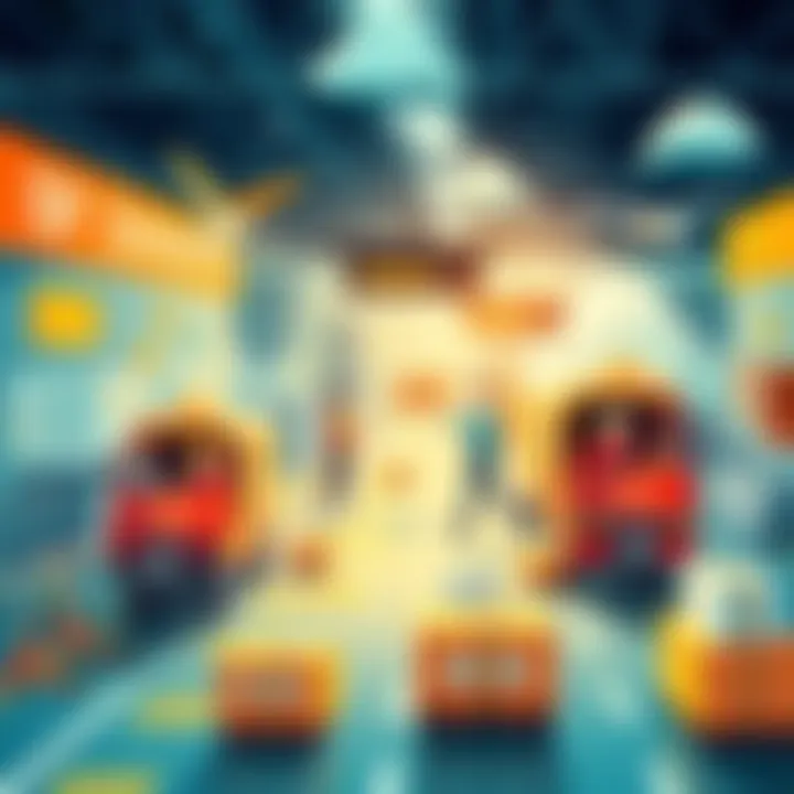 A visually engaging illustration depicting various transfer methods, showcasing efficiency and organization