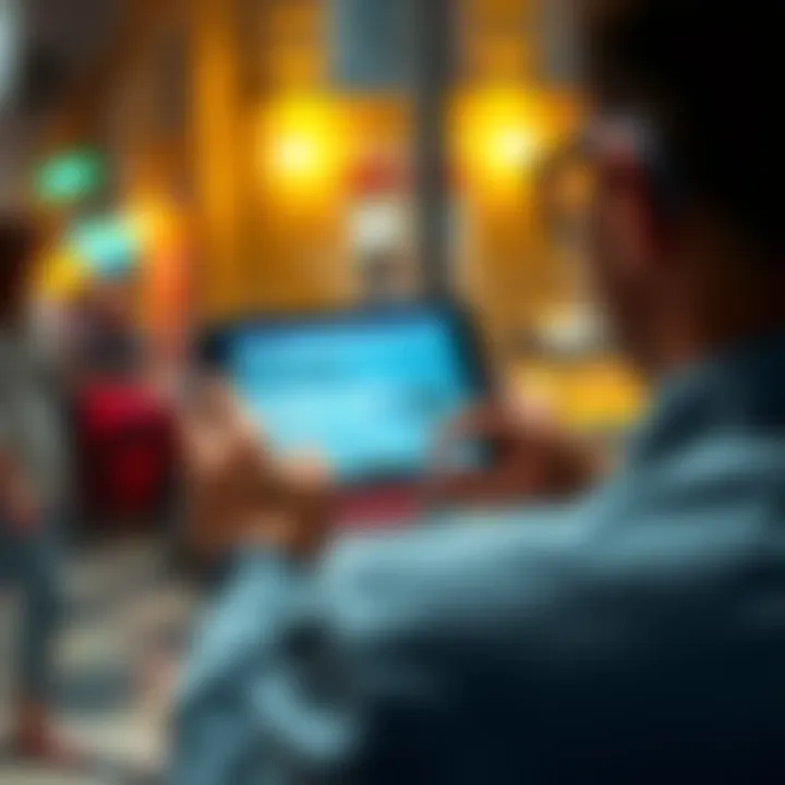 Travel Insurance Overview A person reviewing travel insurance options on a digital device while planning a trip