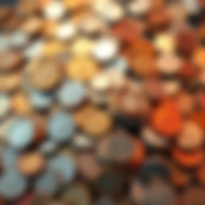 A 4kg collection of assorted coins from different countries and years, showcasing their potential value.