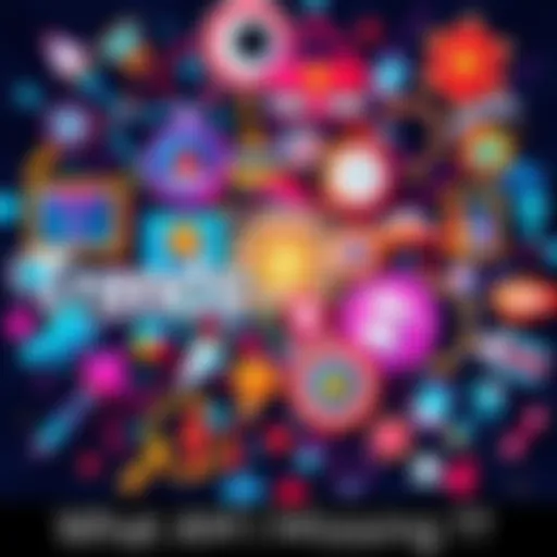 A collage of various overlooked trends and symbols representing fresh perspectives in 2025, highlighting a re-evaluation of current narratives.