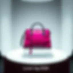 A stylish bag displayed on a white background, showcasing its unique design and color, appealing to fashion lovers.