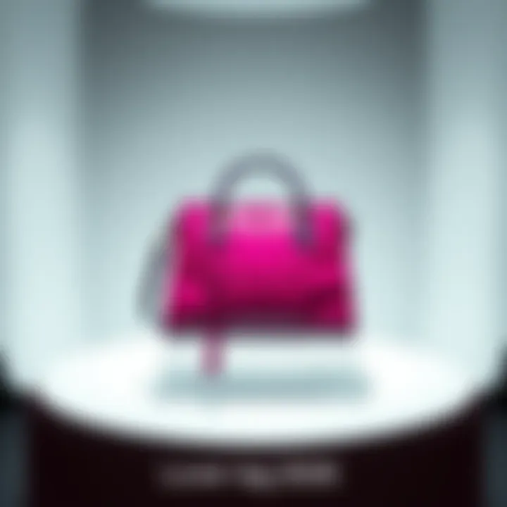 A stylish bag displayed on a white background, showcasing its unique design and color, appealing to fashion lovers.