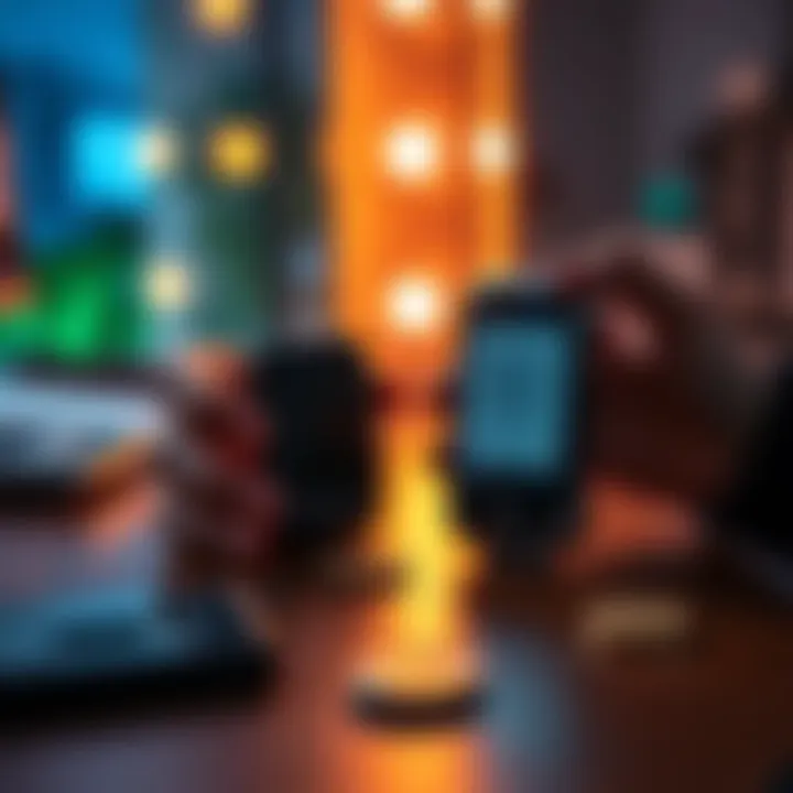 A person holding a Trezor Safe 7 hardware wallet with a sleek design and a bright screen, comparing it to the older Trezor One model on a table