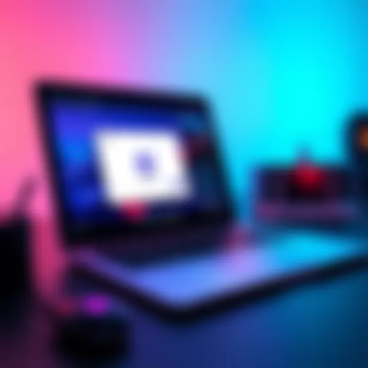 A sleek laptop with a Trezor Suite interface open, depicting a loading screen and a user looking puzzled.