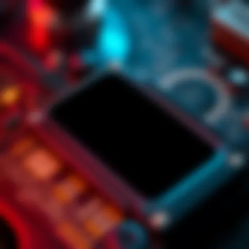 Close-up of a Trezor device with a black screen issue
