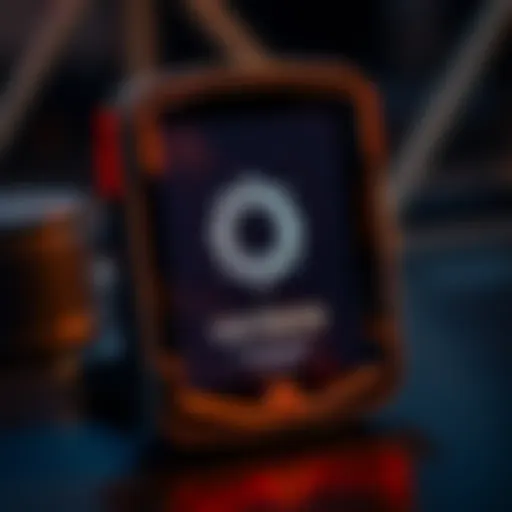 A Trezor hardware wallet displaying a Cardano logo on its screen, symbolizing issues with account discovery and XPUB messages.