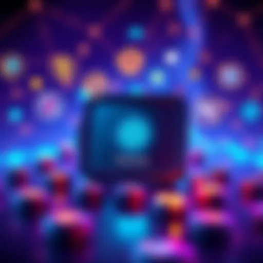 A Trezor wallet displaying the Cosmo token interface, surrounded by various digital wallet icons representing third-party integrations.