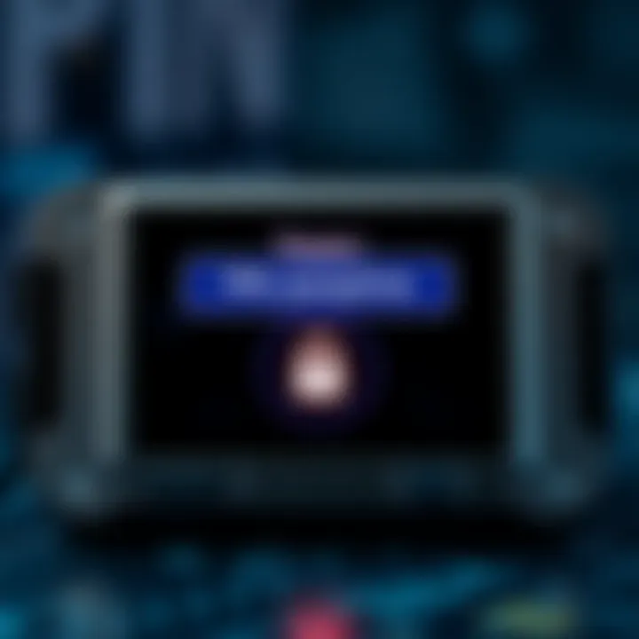 A Trezor device screen showing options for entering a PIN code and a passphrase, with a lock symbol indicating security features.