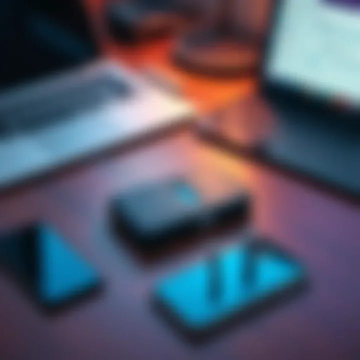 Trezor Safe 7 Wallet on a Desk Trezor Safe 7 crypto wallet placed on a wooden desk with a laptop and smartphone nearby, showing a tech-savvy setup