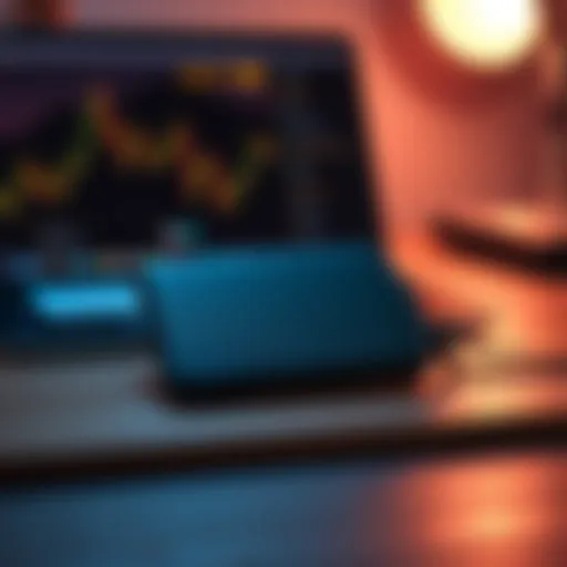 Trezor Safe 7 Wallet on a Desk Trezor Safe 7 wallet placed on a wooden desk with a laptop in the background