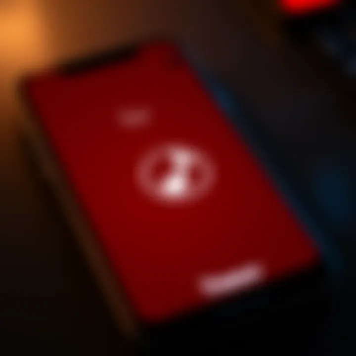 A smartphone displaying the Trezor mobile app with a Tor logo, symbolizing enhanced privacy for cryptocurrency transactions