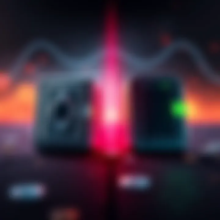 A side-by-side comparison of Trezor Safe 3 and Tangem Wallet with features highlighted